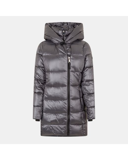 DKNY Gray Shine Medium Puffer Jacket