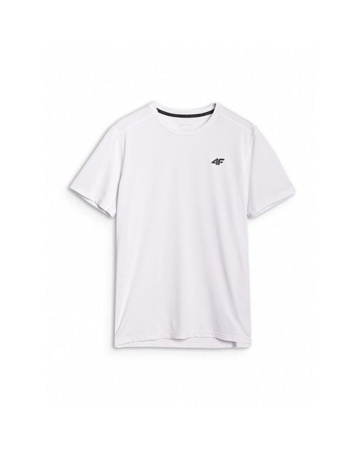 4F Blue Short Sleeve Performance Gym Top for men