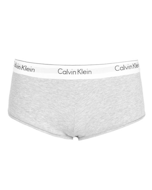 Calvin Klein Gray Modern Cotton Boy Boy Shorts