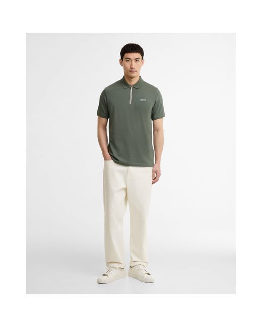 Barbour Green Short Sleeve Polo Shirt for men
