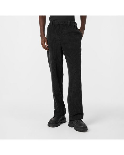 Represent Black Open Cuff Woven Relaxed Fit Joggers for men