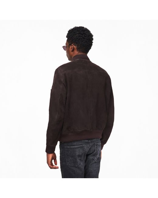 Tom Ford Black Light Suede Bomber for men