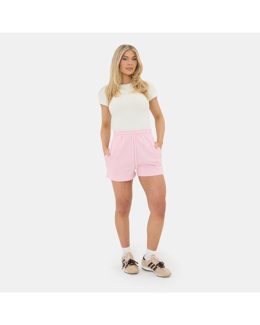 I Saw It First Pink Jogger Shorts