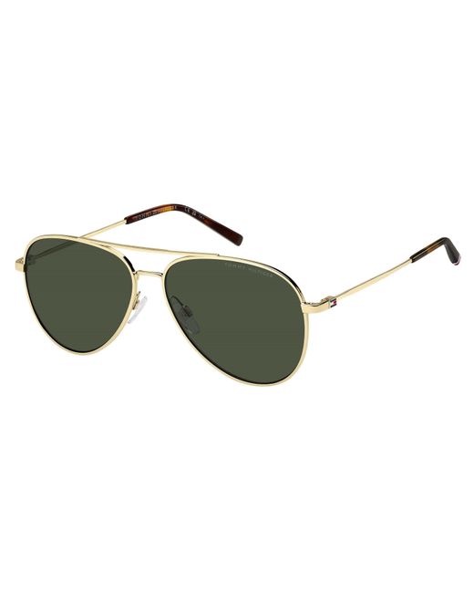 Tommy Hilfiger Green Pilot Aviator Sunglasses for men