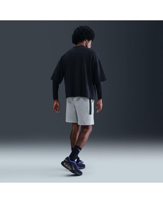 Nike Black Sportswear Tech Fleece Shorts for men
