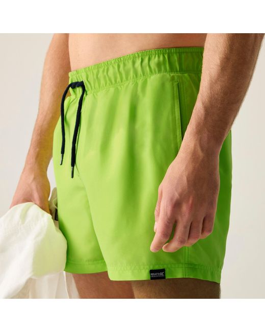 Regatta Green Mawson Iii Quick-Drying Swim Shorts for men