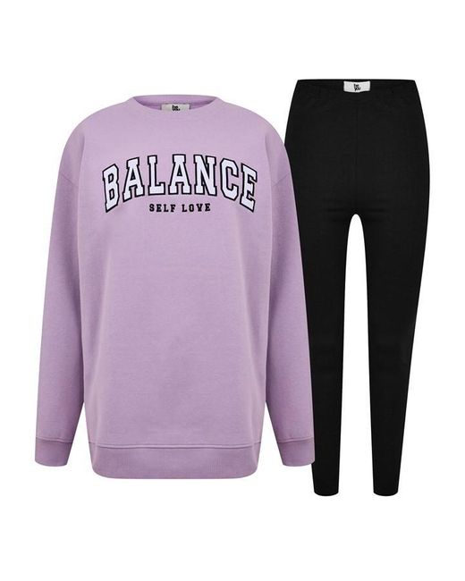 Be You Purple Balance Jumper And leggings Set