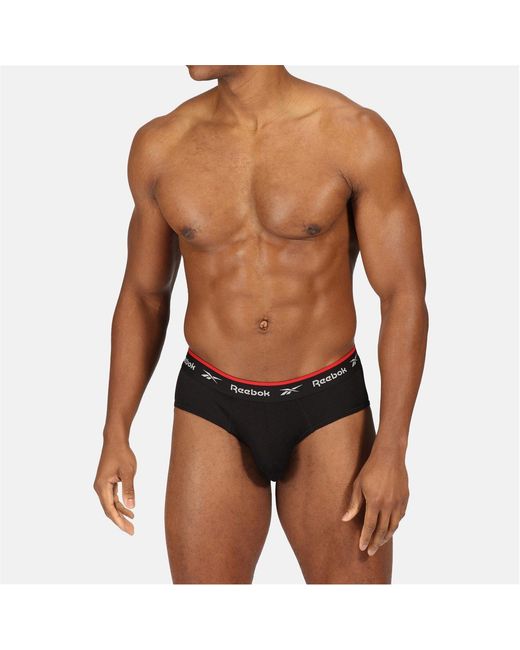 Reebok Black 3 Pack Performance Briefs for men
