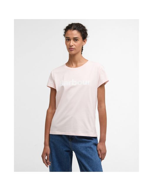 Barbour Pink Hartland T-Shirt