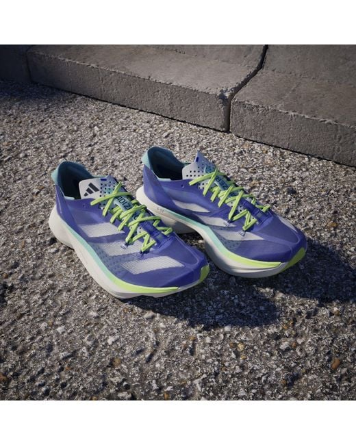 Adidas Blue Adizero Adios Pro Fast Neutral Road Running Shoes