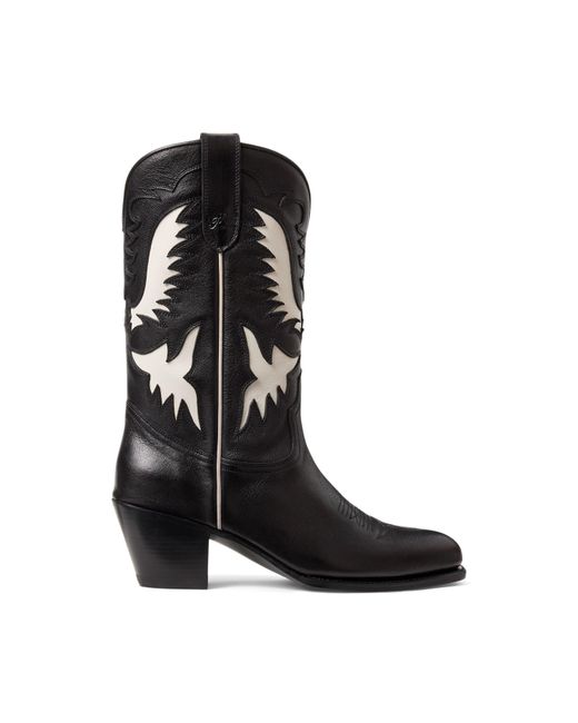 Polo Ralph Lauren Black Western Cowboy Boots