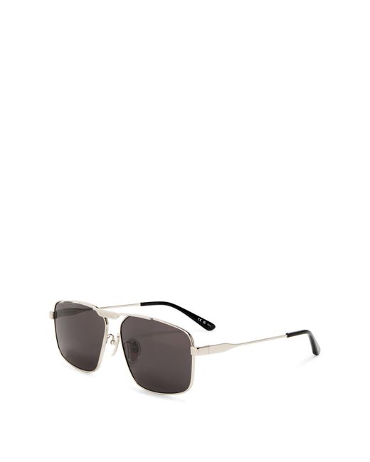 Balenciaga Gray Aviator Sunglasses for men