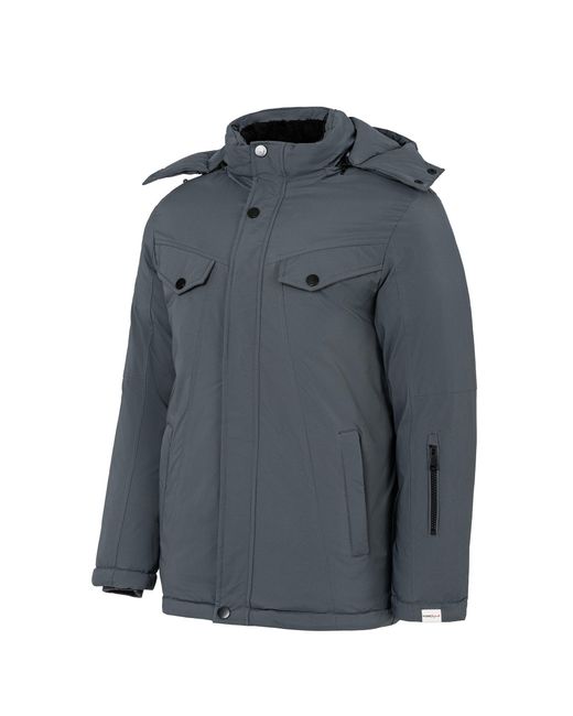 Lee Cooper Blue Quilted Padded Puffer Jacket for men