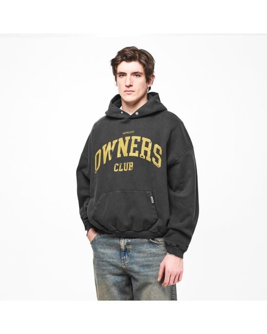 Represent Gray Owners Pull Over Hoodie for men