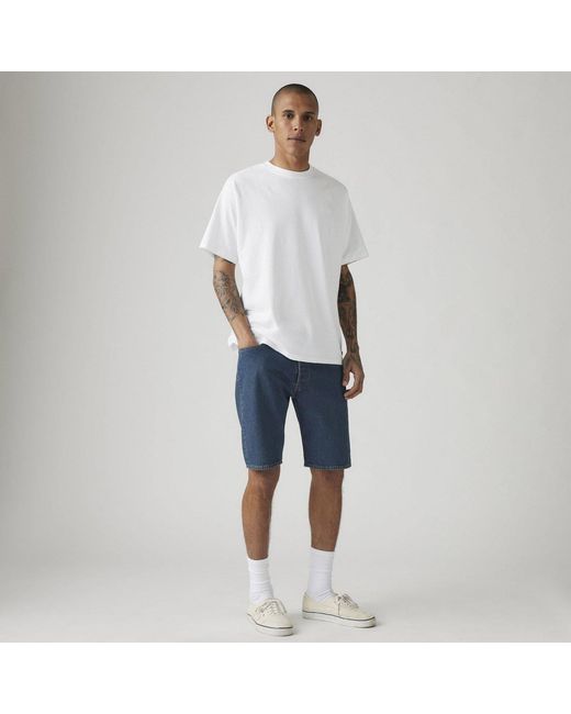 Levi's Blue 501 Original Denim Shorts for men