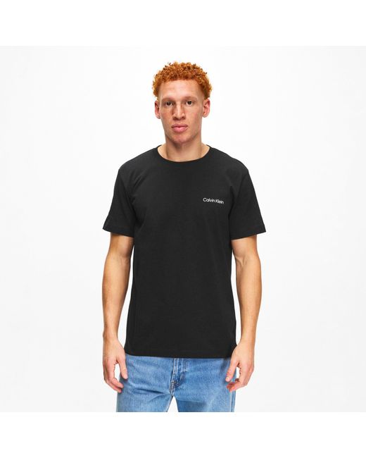 Calvin Klein Black Core Logo T Shirt for men