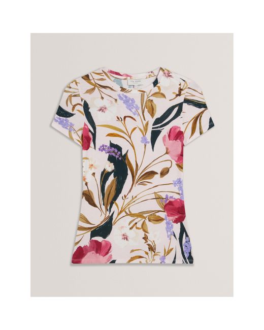 Ted Baker Multicolor Slim Fit Print T-Shirt