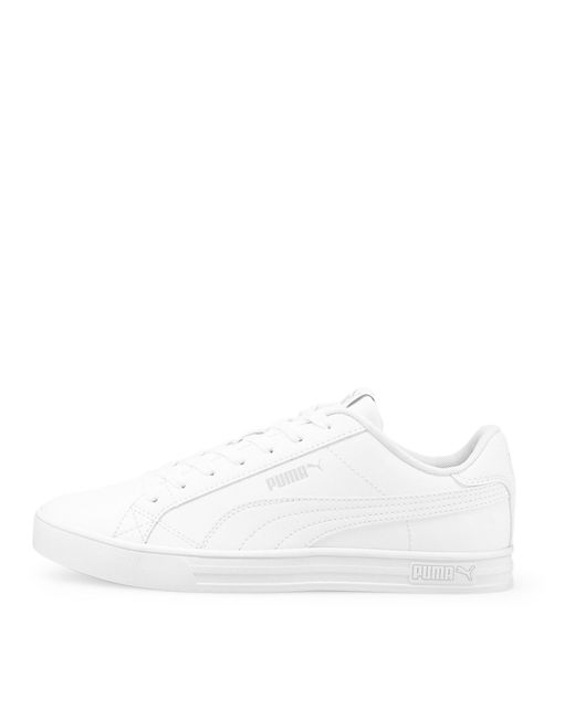 PUMA White Smash Vulc 3 Low Trainers for men