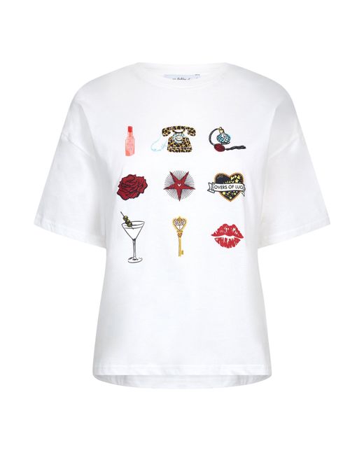 Never Fully Dressed White Icons T-Shirt