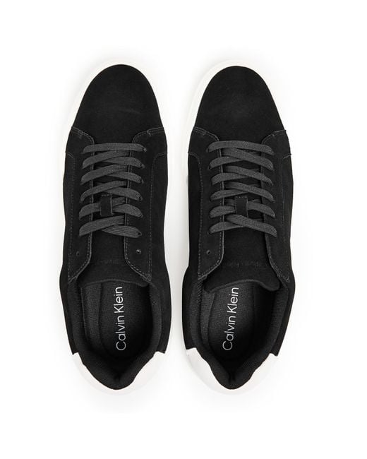 Calvin Klein Black Chunky Cup Low-Top Trainers for men