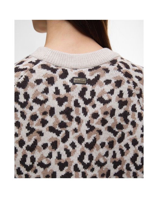 Barbour Black Harley Printed Crew Jumper