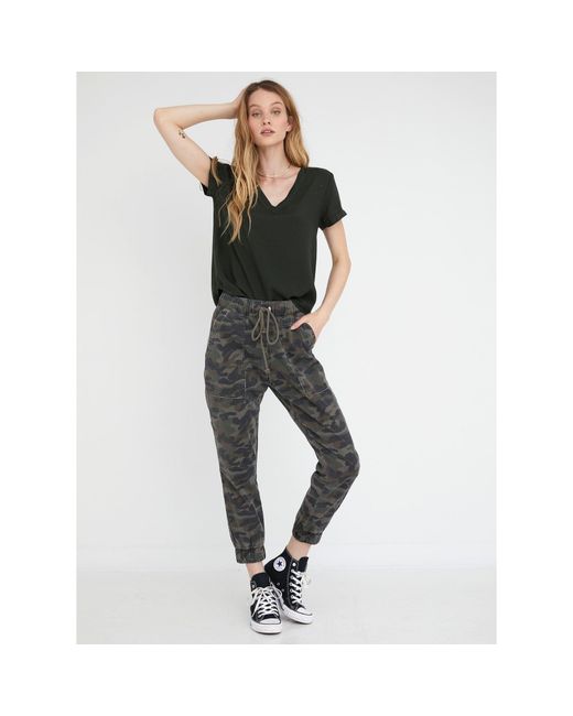 Bella Dahl Multicolor Closed Hem Jersey Joggers