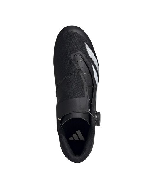 Adidas Black Tempo Stripes Boa Road Cycling Shoes for men