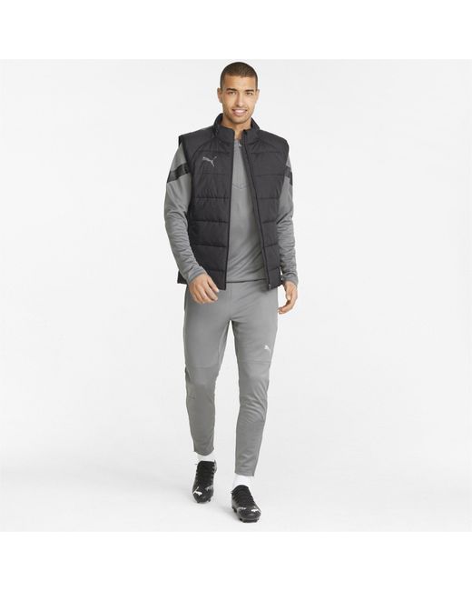 PUMA Black Teamliga Vest Jacket Gilet for men