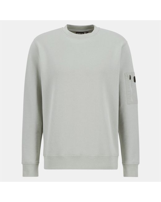 Barbour Gray Grip Sweatshirt for men