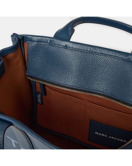 Marc Jacobs Blue Medium Leather Tote Bag