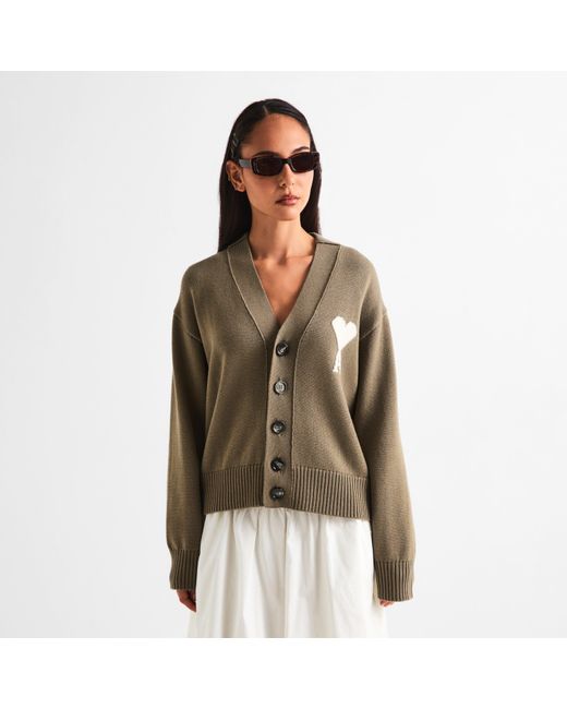 AMI Green Cardigan