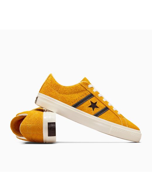 Converse Yellow Adults One Star Academy Pro Suede Skate Shoes