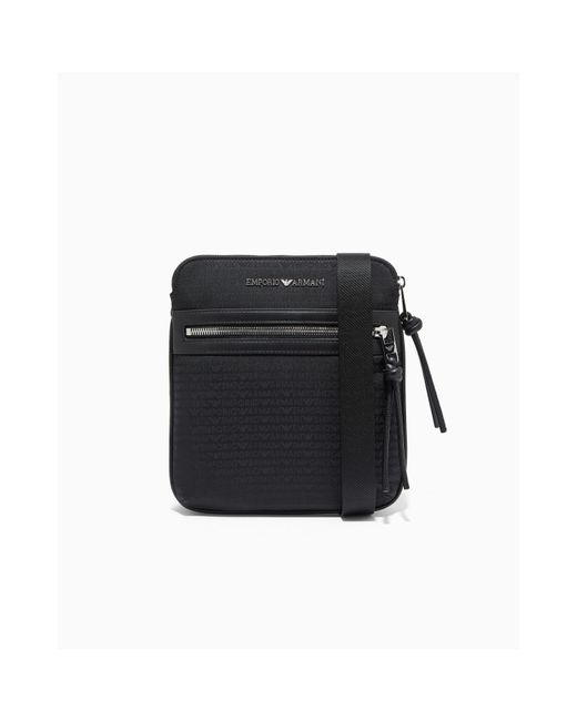 Emporio Armani Black Cross Body Bag for men