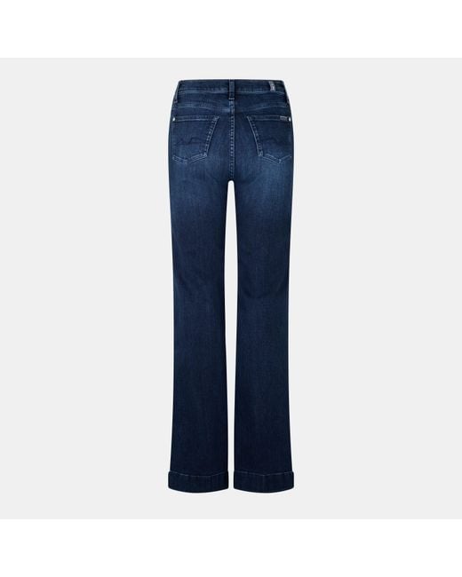 7 For All Mankind Blue Modern Dojo Bootcut Jeans