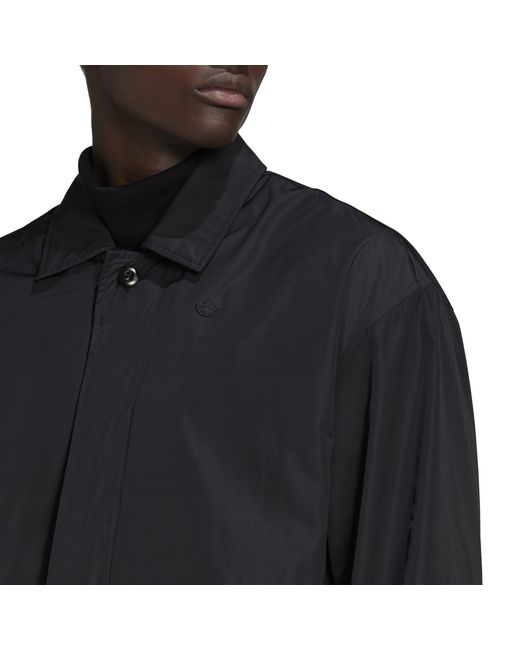Adidas Originals Black Adicolor Contempo Long Sleeve Overshirt for men