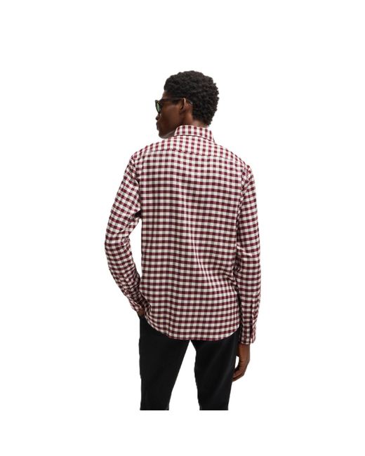 Boss Red C Hal Spread Long Sleeve Oxford Shirt for men