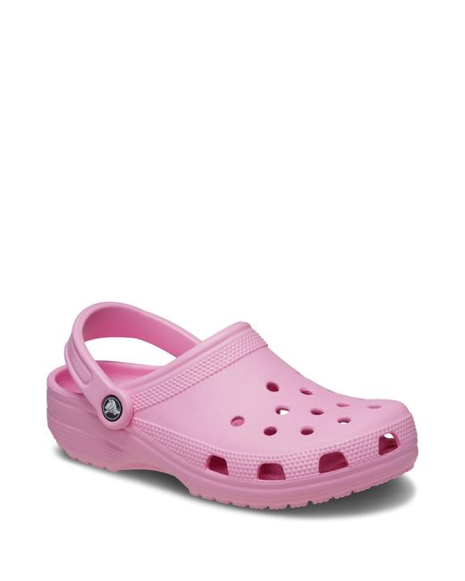 CROCSTM Pink Classic Flat Sandal