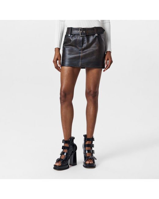 McQueen Black Tailored Mini Skirt