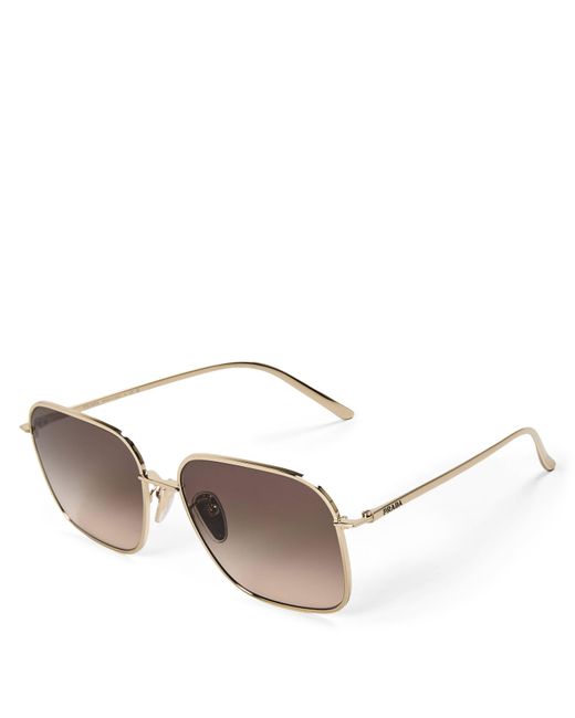 Prada Brown Square Sunglasses