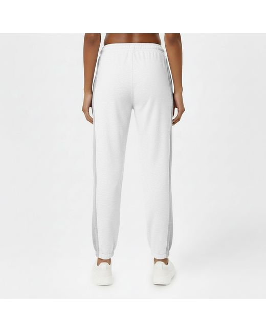 Jack Wills White Jw Contrast Logo Closed Hem Fleece Joggers
