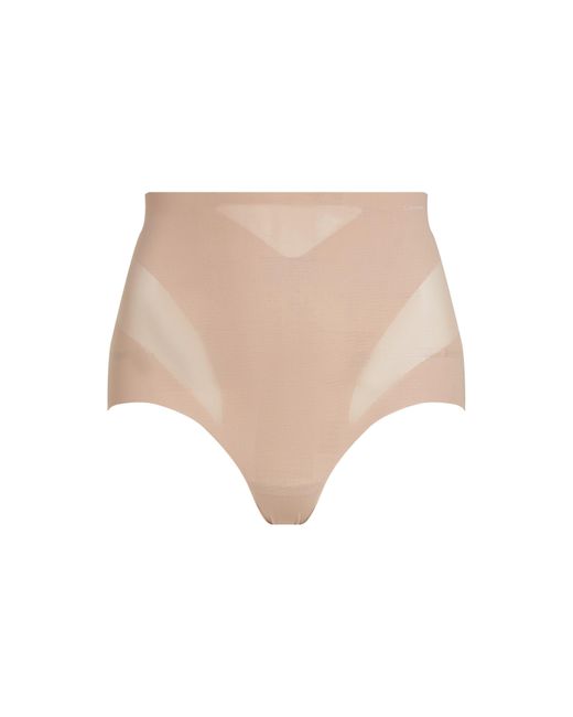Calvin Klein Brown Sculpted Firm Mesh Brief Shapewear