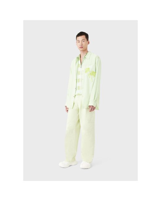 Emporio Armani Green Shirt for men