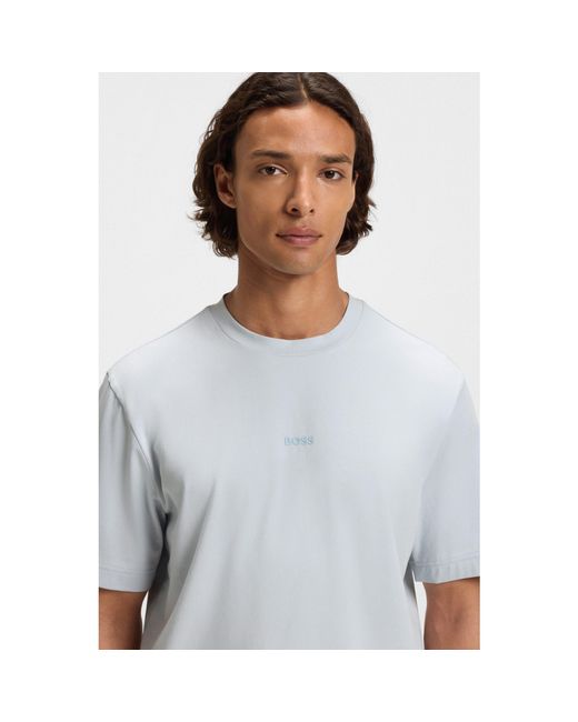 Boss White Oversized Tchup T-Shirt With Logo Detail for men
