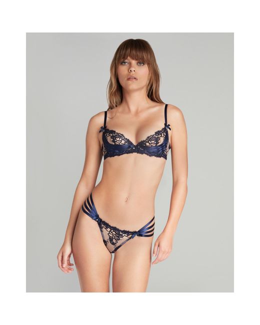Agent Provocateur Blue Dioni Thong