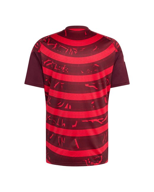 Adidas Red Ajax Amsterdam Short Sleeve T-Shirt for men