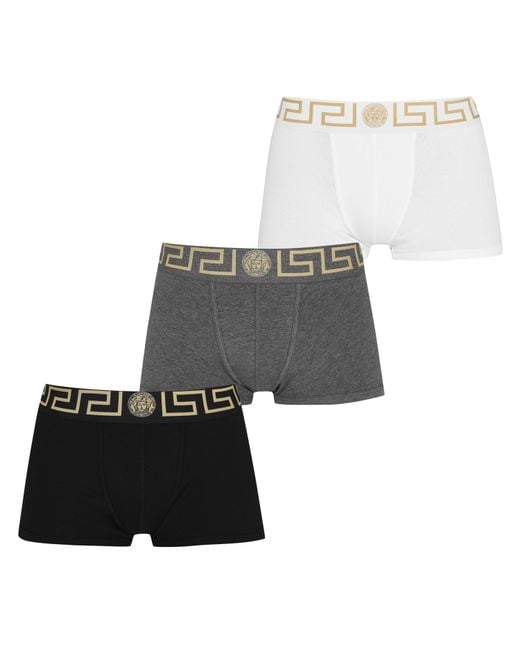 Versace Gray 3 Pack Trunks for men