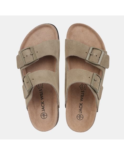 Jack Wills Natural Jw Cork Strap Flat Sandals
