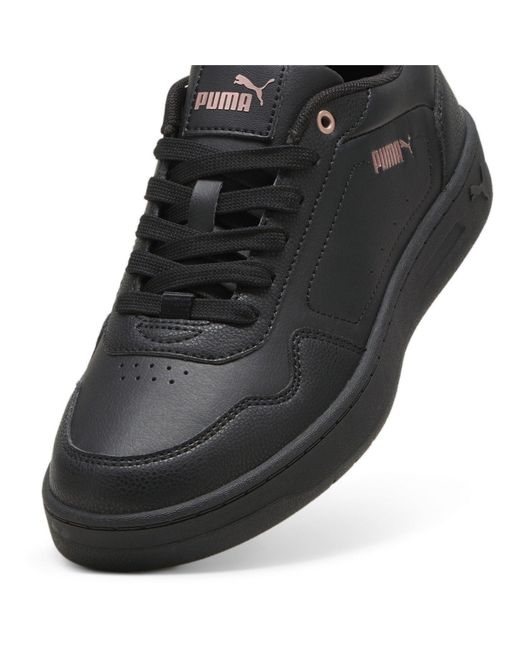 PUMA Black Court Classy Trainers