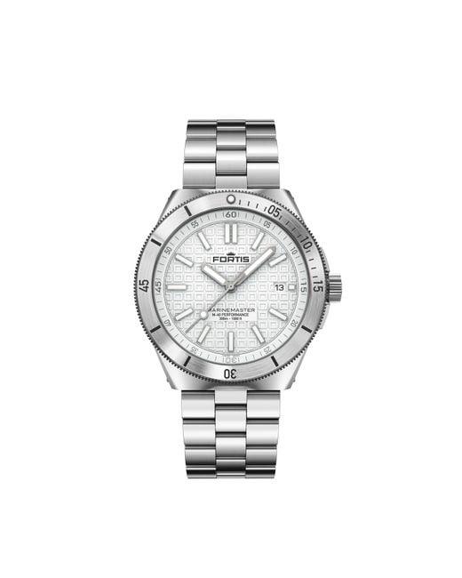 Fortis Metallic Marinemaster Automatic Stainless Steel 300M Water Resistant Auto Analogue Watch for men
