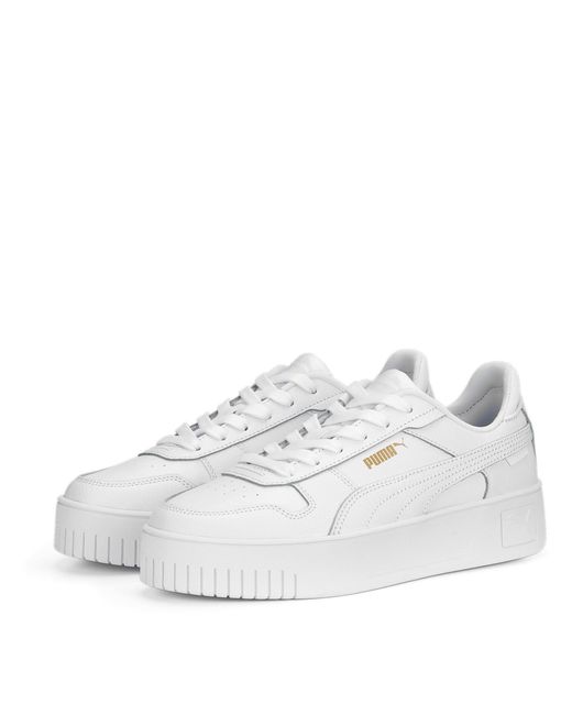 PUMA Carina Street Sneaker White-rose Mauve-feather Gray